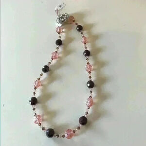Vintage necklace with glass beads  NWT